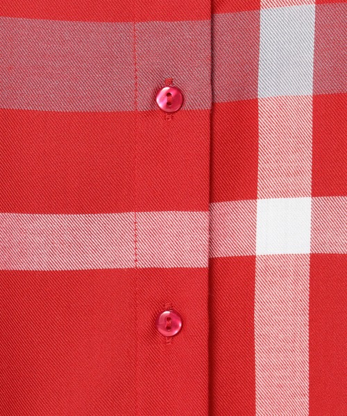 NARACAMICIE(ナラカミーチェ)の「チェックロングシャツ(シャツ/ブラウス・レディース・ブラック/レッド・SMALL/MEDIUM/LARGE)」の8枚目の写真