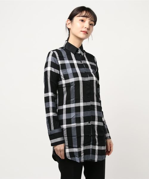 NARACAMICIE(ナラカミーチェ)の「チェックロングシャツ(シャツ/ブラウス・レディース・ブラック/レッド・SMALL/MEDIUM/LARGE)」の15枚目の写真