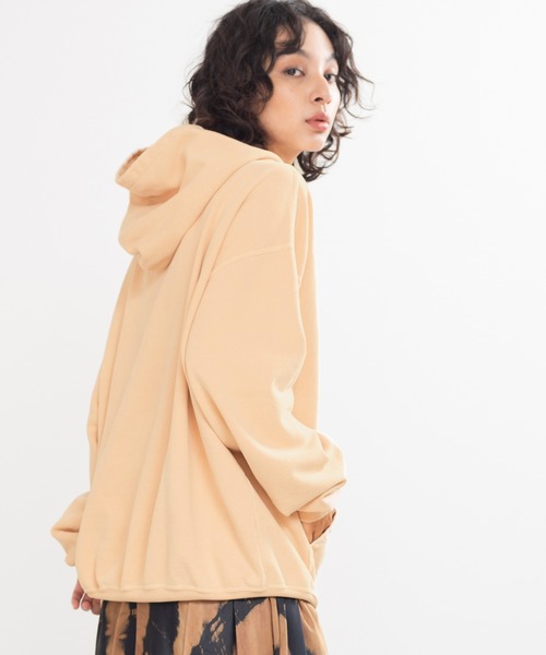 REMI RELIEF（レミレリーフ）の「【別注】レミレリーフ REMI RELIEF / SP加工フーディ―パーカー（パーカー・レディース・オフホワイト/ベージュ・FREE）」の10枚目の写真