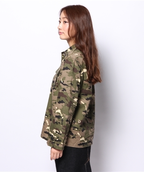 mystic（ミスティック）の「ミリタリーシャツ（シャツ/ブラウス・レディース・オリーブ/カーキ・ﾌﾘ-）」の12枚目の写真