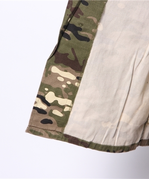 mystic（ミスティック）の「ミリタリーシャツ（シャツ/ブラウス・レディース・オリーブ/カーキ・ﾌﾘ-）」の3枚目の写真