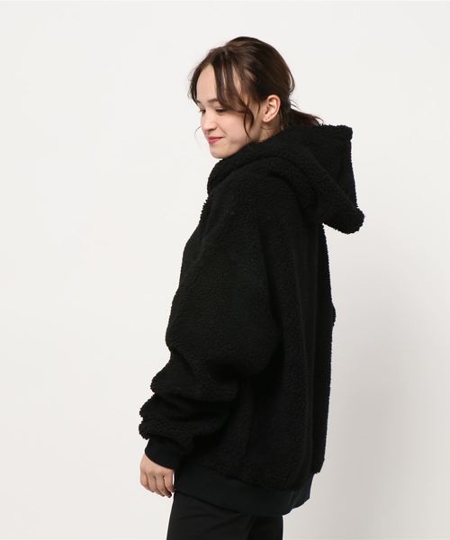 B.I.D.(ビーアイディー)の「《ISLAND PEAK》ボアBIGプルパーカー(パーカー・レディース・マルチ/ホワイト/カーキ/ダークグリーン/キャメル/ベージュ系その他/ブラック/ライトパープル/ベージュ・X-LARGE/MEDIUM/LARGE)」の14枚目の写真