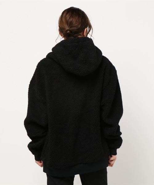 B.I.D.(ビーアイディー)の「《ISLAND PEAK》ボアBIGプルパーカー(パーカー・レディース・マルチ/ホワイト/カーキ/ダークグリーン/キャメル/ベージュ系その他/ブラック/ライトパープル/ベージュ・X-LARGE/MEDIUM/LARGE)」の15枚目の写真