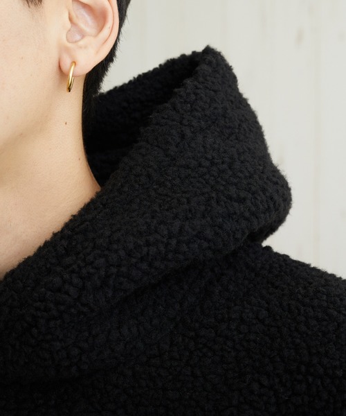 B.I.D.(ビーアイディー)の「《ISLAND PEAK》ボアBIGプルパーカー(パーカー・レディース・マルチ/ホワイト/カーキ/ダークグリーン/キャメル/ベージュ系その他/ブラック/ライトパープル/ベージュ・X-LARGE/MEDIUM/LARGE)」の17枚目の写真