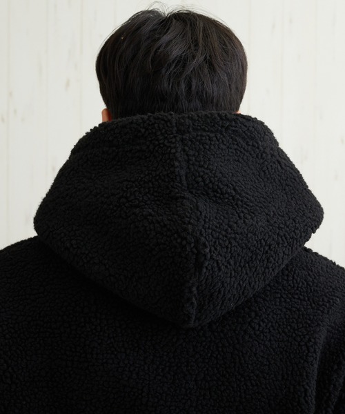 B.I.D.(ビーアイディー)の「《ISLAND PEAK》ボアBIGプルパーカー(パーカー・レディース・マルチ/ホワイト/カーキ/ダークグリーン/キャメル/ベージュ系その他/ブラック/ライトパープル/ベージュ・X-LARGE/MEDIUM/LARGE)」の18枚目の写真