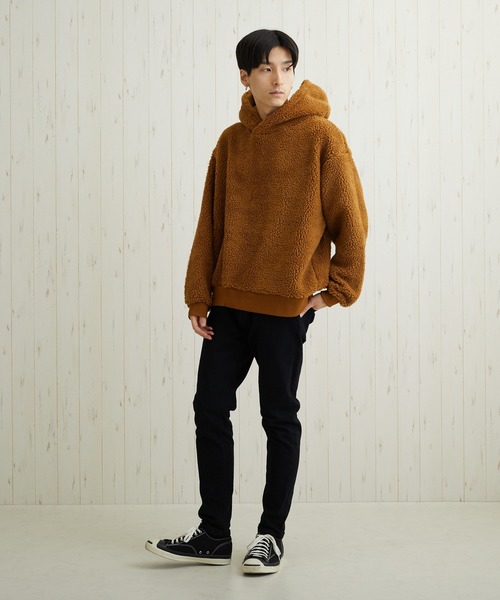 B.I.D.(ビーアイディー)の「《ISLAND PEAK》ボアBIGプルパーカー(パーカー・レディース・マルチ/ホワイト/カーキ/ダークグリーン/キャメル/ベージュ系その他/ブラック/ライトパープル/ベージュ・X-LARGE/MEDIUM/LARGE)」の21枚目の写真