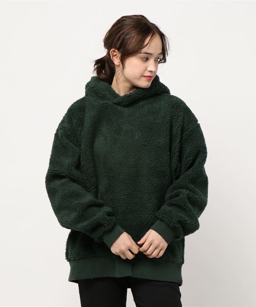 B.I.D.(ビーアイディー)の「《ISLAND PEAK》ボアBIGプルパーカー(パーカー・レディース・マルチ/ホワイト/カーキ/ダークグリーン/キャメル/ベージュ系その他/ブラック/ライトパープル/ベージュ・X-LARGE/MEDIUM/LARGE)」の10枚目の写真