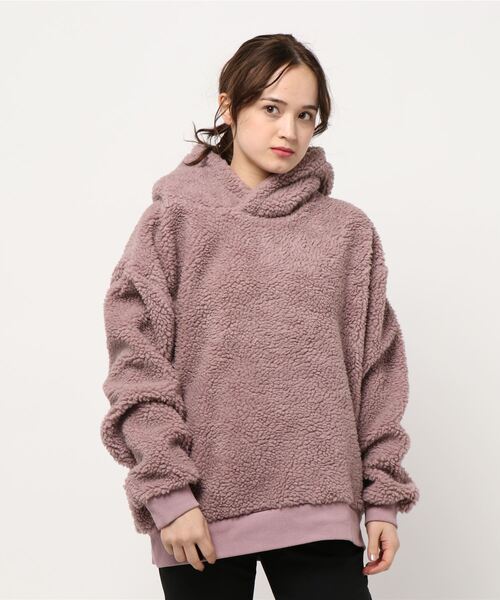 B.I.D.(ビーアイディー)の「《ISLAND PEAK》ボアBIGプルパーカー(パーカー・レディース・マルチ/ホワイト/カーキ/ダークグリーン/キャメル/ベージュ系その他/ブラック/ライトパープル/ベージュ・X-LARGE/MEDIUM/LARGE)」の11枚目の写真