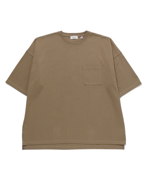 JUNRED（ジュンレッド）の「USAコットンビッグT（Tシャツ/カットソー・メンズ・ホワイト/ダークブラウン/ベージュ/ライトグリーン・LL/M/L）」の9枚目の写真