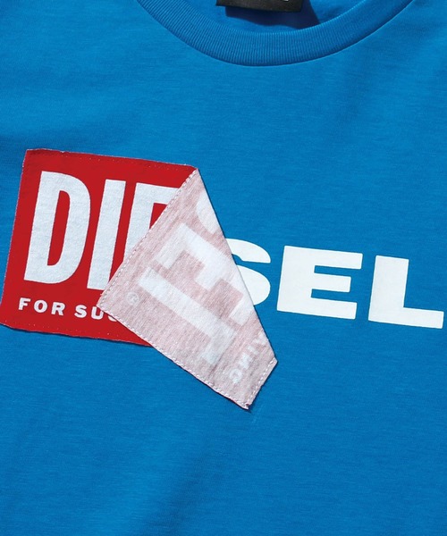 DIESEL KIDS(ディーゼルキッズ)の「DIESEL(ディーゼル)Kids & Junior コットンTシャツカットソー(Tシャツ/カットソー・キッズ・イエロー/ブルー/ベージュ/ホワイト・4Y/14Y/10Y/16Y/8Y/12Y/6Y)」の7枚目の写真