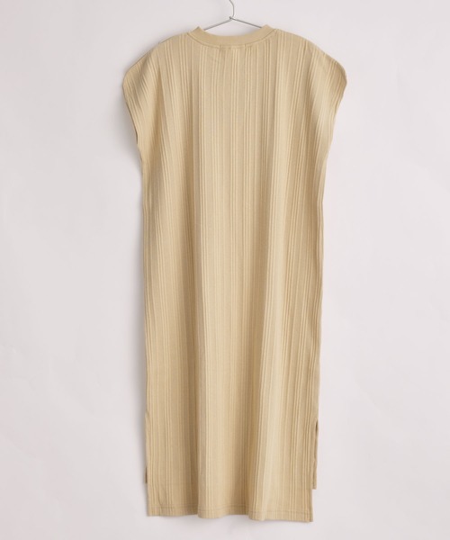 classicalelf(クラシカルエルフ)の「キッズ ランダムリブ フレンチ無地コットンロング丈ワンピース(半袖)(ワンピース・キッズ・ホワイト/ベージュ/ブラック・140/150/130)」の6枚目の写真