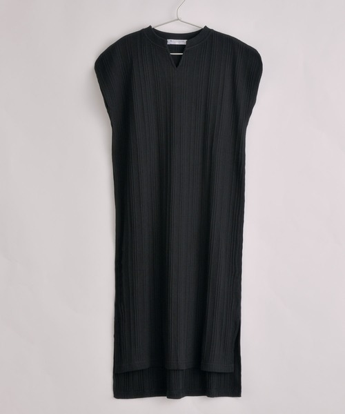 classicalelf(クラシカルエルフ)の「キッズ ランダムリブ フレンチ無地コットンロング丈ワンピース(半袖)(ワンピース・キッズ・ホワイト/ベージュ/ブラック・140/150/130)」の7枚目の写真