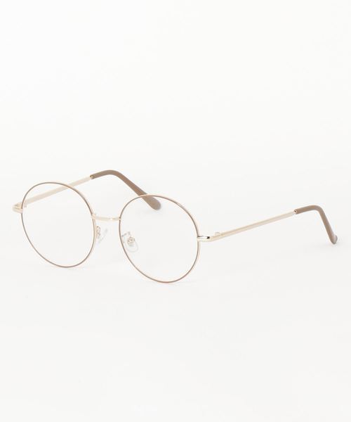 WEGO(ウィゴー)の「WEGO/カラーメタルフレームボストンレンズ(メガネ・メンズ・グリーン/ベージュ・FREE)」の1枚目の写真