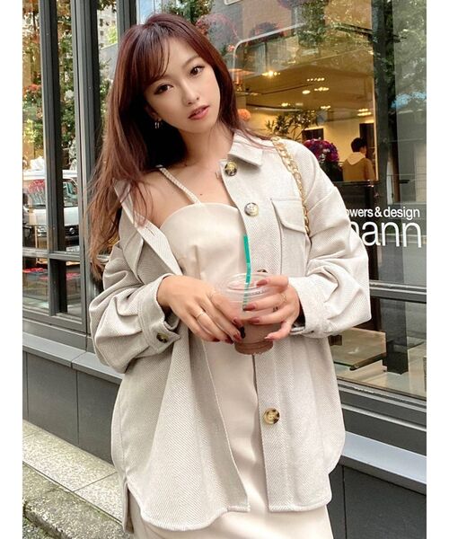 RESEXXY（リゼクシー）の「ヘリンボーンCPOジャケット（その他アウター・レディース・ベージュ/グレー・FREE）」の10枚目の写真