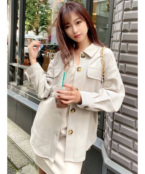 RESEXXY（リゼクシー）の「ヘリンボーンCPOジャケット（その他アウター・レディース・ベージュ/グレー・FREE）」の12枚目の写真