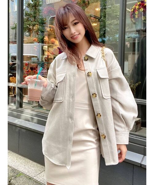 RESEXXY（リゼクシー）の「ヘリンボーンCPOジャケット（その他アウター・レディース・ベージュ/グレー・FREE）」の13枚目の写真