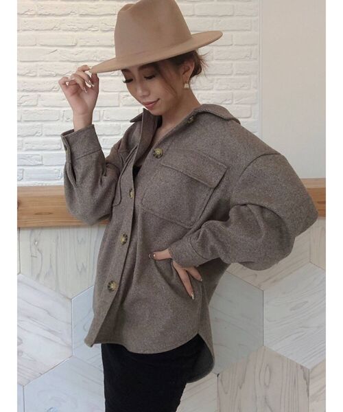 RESEXXY（リゼクシー）の「ヘリンボーンCPOジャケット（その他アウター・レディース・ベージュ/グレー・FREE）」の14枚目の写真