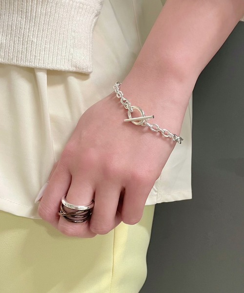 Jouete シルバーリンクチェーンブレスレット 受注生産】オウンコード