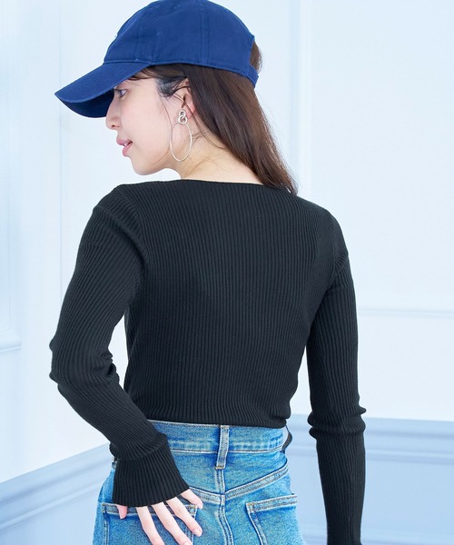 coca(coca)(コカ)の「\\新色登場//軽量ボートネックリブニット(ニット/セーター・レディース・ブラック/ベージュ/アイボリー/グレー系その他/レッド/ネイビー/グレー/ピンク/グリーン/グレイッシュベージュ・ONE SIZE/S/M/L)」の18枚目の写真