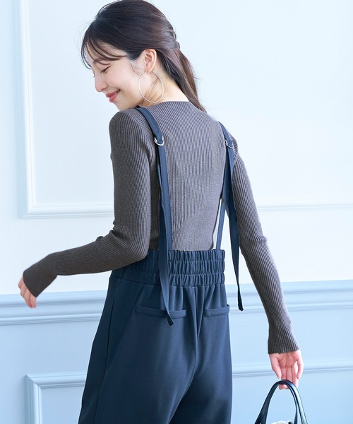 coca(coca)(コカ)の「\\新色登場//軽量ボートネックリブニット(ニット/セーター・レディース・ブラック/ベージュ/アイボリー/グレー系その他/レッド/ネイビー/グレー/ピンク/グリーン/グレイッシュベージュ・ONE SIZE/S/M/L)」の20枚目の写真