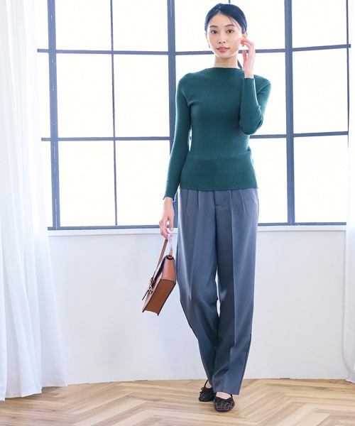 coca(coca)(コカ)の「\\新色登場//軽量ボートネックリブニット(ニット/セーター・レディース・ブラック/ベージュ/アイボリー/グレー系その他/レッド/ネイビー/グレー/ピンク/グリーン/グレイッシュベージュ・ONE SIZE/S/M/L)」の21枚目の写真