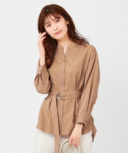 ANY SIS(エニィスィス)の「【Dカンベルト付き】2WAYシャツ ブラウス(シャツ/ブラウス・レディース・ホワイト系1・0)」の1枚目の写真