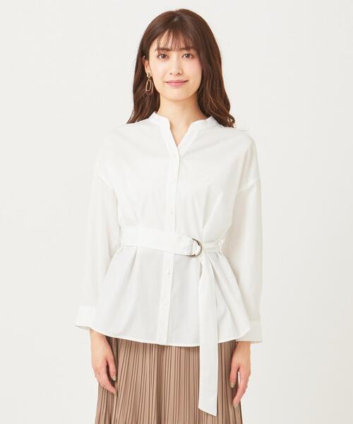 ANY SIS(エニィスィス)の「【Dカンベルト付き】2WAYシャツ ブラウス(シャツ/ブラウス・レディース・ホワイト系1・0)」の4枚目の写真
