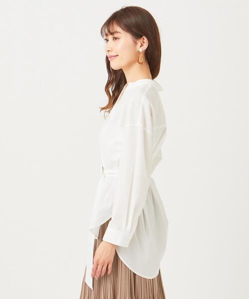 ANY SIS(エニィスィス)の「【Dカンベルト付き】2WAYシャツ ブラウス(シャツ/ブラウス・レディース・ホワイト系1・0)」の5枚目の写真