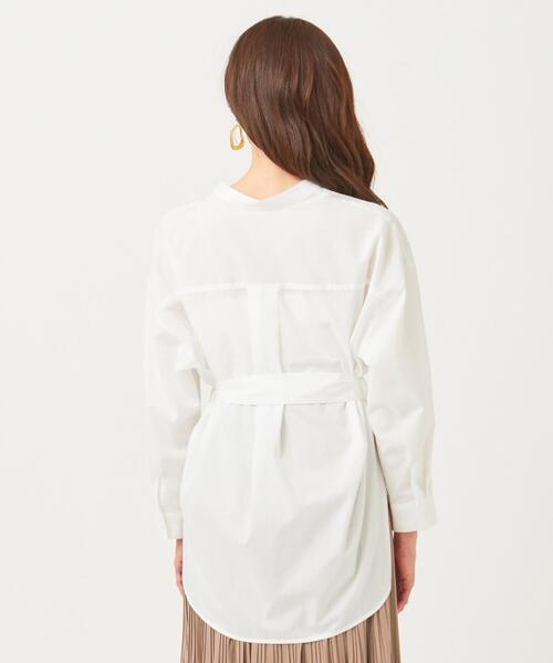 ANY SIS(エニィスィス)の「【Dカンベルト付き】2WAYシャツ ブラウス(シャツ/ブラウス・レディース・ホワイト系1・0)」の6枚目の写真