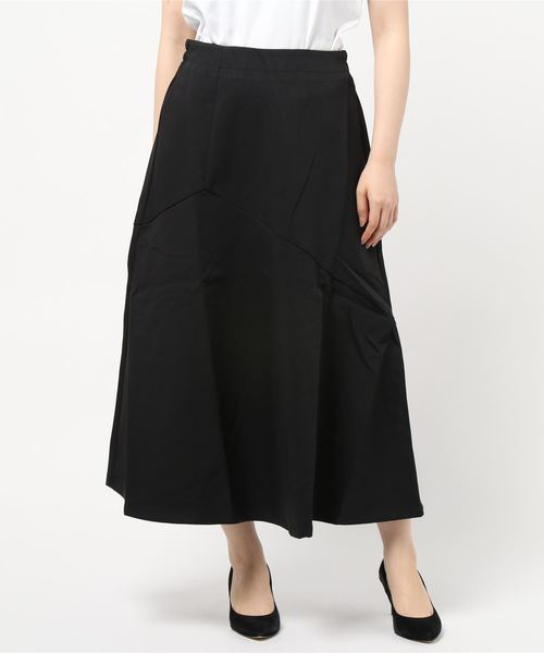 KOBE LETTUCE（コウベレタス）の「アシンメトリー切り替えマーメイドスカート（スカート・レディース・ブラック/カーキ/ブラウン系その他/イエロー・FREE）」の2枚目の写真