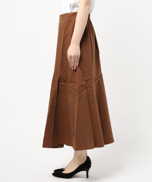 KOBE LETTUCE（コウベレタス）の「アシンメトリー切り替えマーメイドスカート（スカート・レディース・ブラック/カーキ/ブラウン系その他/イエロー・FREE）」の5枚目の写真