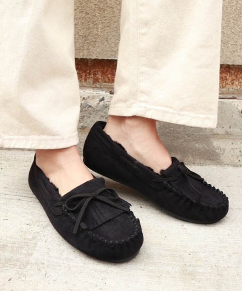 セール タッセルリボンボアフラット低反発モカシンシューズ モカシン デッキシューズ Fabby Fabby ファビィーファビィー のファッション通販 Zozotown