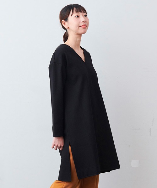 ｉｅｄｉｔ 美ラインフォルムに仕上げた 大人のきれいめカットソーチュニックワンピ チュニック Iedit イディット のファッション通販 Zozotown