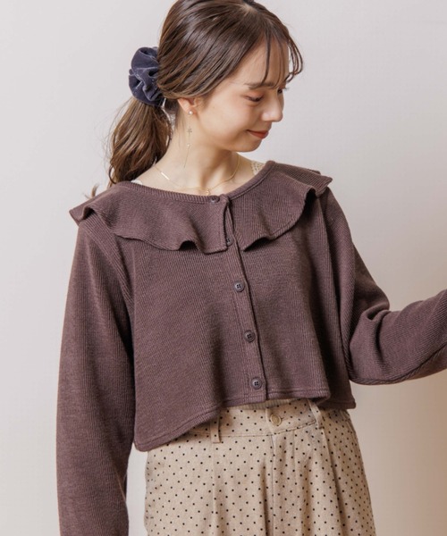 flower（フラワー）の「シャイニーベルベットシュシュ（シュシュ・レディース・ブラック/グレー・FREE）」の3枚目の写真