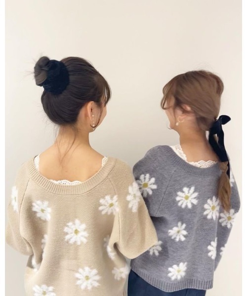 シャイニーベルベットシュシュ（シュシュ）｜flower（フラワー