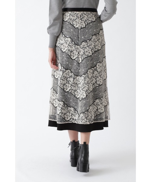JILL STUART（ジルスチュアート）の「アレクサチュールレーススカート 
