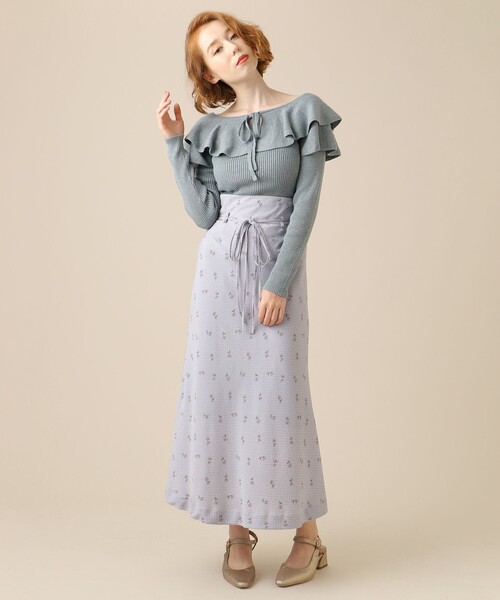 DEICY（デイシー）の「チェリードットバイヤススカート