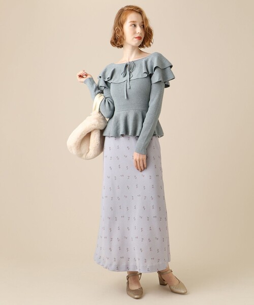 DEICY（デイシー）の「チェリードットバイヤススカート