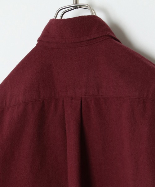 ikka(イッカ)の「ネルニット切り替えシャツ(シャツ/ブラウス・メンズ・ワイン/ネイビー/ブラウン・S/M/L/XL)」の6枚目の写真