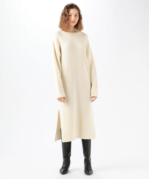 セール ウールリブ ラウンドネックワンピース ワンピース Tomorrowland トゥモローランド のファッション通販 Zozotown