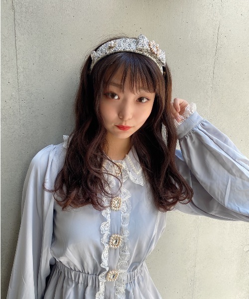 swankiss ハロリボワンピ Swankiss(スワンキス)の「HS lolita bijou O/P(ワンピース