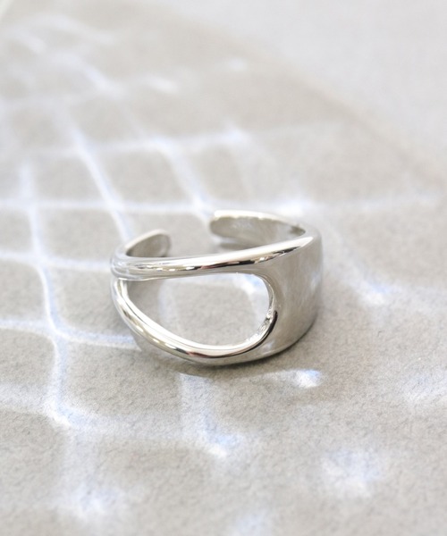 florist（フローリスト）の「【2種展開】トレンドオープンリング（リング・レディース・シルバー系その他2/シルバー系その他3/ゴールド系その他2/ゴールド系その他3・FREE）」の2枚目の写真