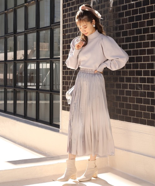 one after another NICE CLAUP（ワンアフターアナザーナイスクラップ）の「こうちくニット（ニット/セーター・レディース・ライトグレー/ベージュ/パープル/ブラウン/アイボリー・FREE）」の20枚目の写真