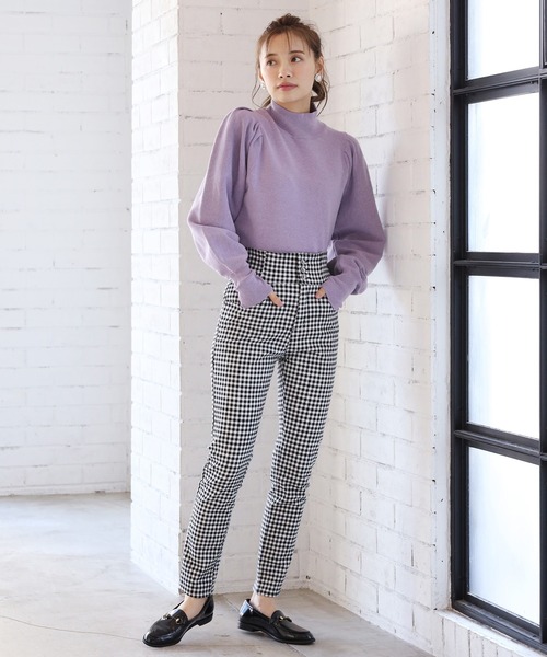 one after another NICE CLAUP（ワンアフターアナザーナイスクラップ）の「こうちくニット（ニット/セーター・レディース・ライトグレー/ベージュ/パープル/ブラウン/アイボリー・FREE）」の14枚目の写真