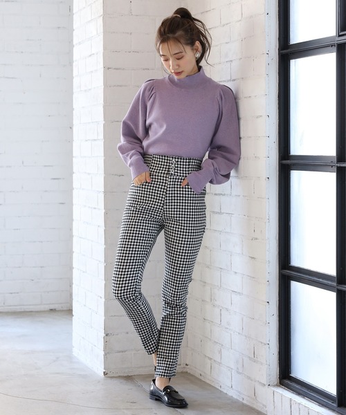 one after another NICE CLAUP（ワンアフターアナザーナイスクラップ）の「こうちくニット（ニット/セーター・レディース・ライトグレー/ベージュ/パープル/ブラウン/アイボリー・FREE）」の18枚目の写真