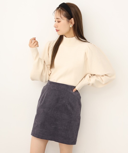 one after another NICE CLAUP（ワンアフターアナザーナイスクラップ）の「こうちくニット（ニット/セーター・レディース・ライトグレー/ベージュ/パープル/ブラウン/アイボリー・FREE）」の11枚目の写真