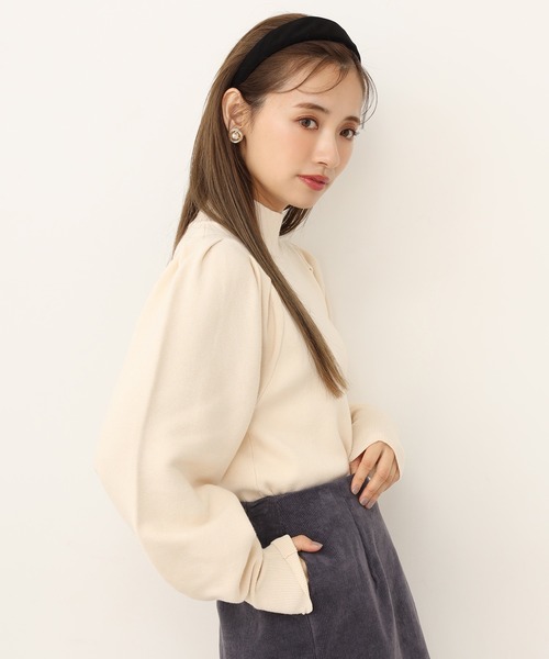 one after another NICE CLAUP（ワンアフターアナザーナイスクラップ）の「こうちくニット（ニット/セーター・レディース・ライトグレー/ベージュ/パープル/ブラウン/アイボリー・FREE）」の19枚目の写真