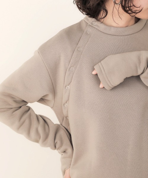 Bab(バブ)の「【WEB限定】裏起毛バックスリットロングワンピース(ワンピース・レディース・ブラック/カーキ/グレー系その他・FREE)」の16枚目の写真