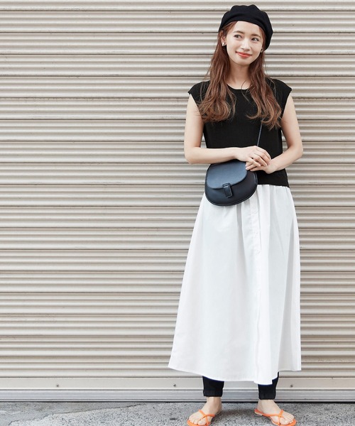 Coca Coca コカ の クルーネックドッキングワンピース ワンピース Wear Coca Coca コカ の クルーネックドッキングワンピース ワンピース Wear