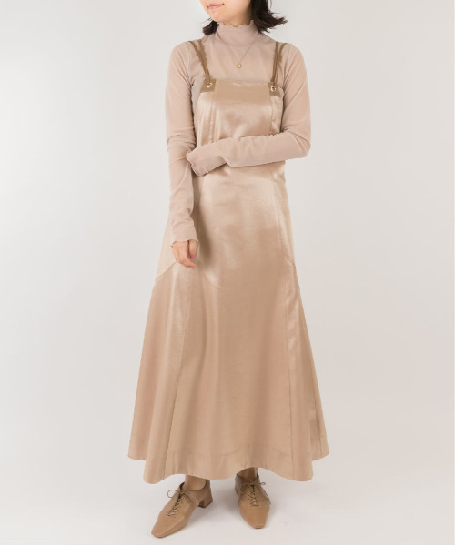 RANDA(ランダ)の「ハイネックチュールシアートップス(Tシャツ/カットソー・レディース・ブラウン/グリーン/クリーム/ベージュ・FREE)」の11枚目の写真
